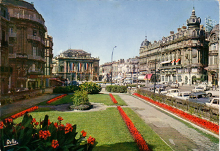 Fietsen door Montpellier.